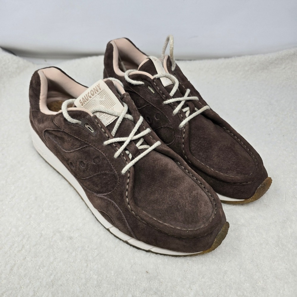 Saucony Shadow 6000 Moc Mens Size 12 Brown Suede Moccasin Sneakers S70706-4